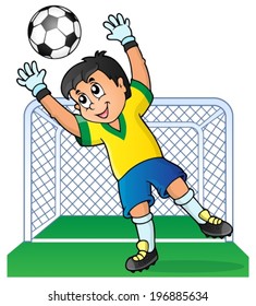 Soccer theme image 3 - eps10 vector illustration.