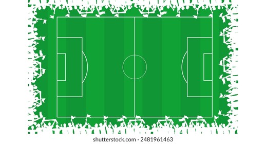 Soccer theme sport background vector design