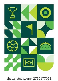 Plano de fundo do torneio de futebol mínimo