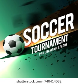 soccer tournament game poster flyer design