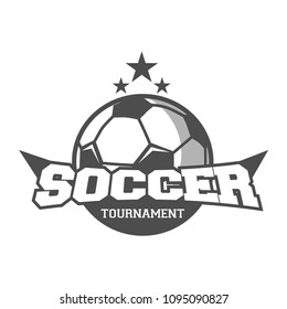 Soccer Tournament Logo Template Vector Stock Vector (royalty Free 