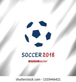 Soccer tournament logo vector illustration. Football ball sign symbol