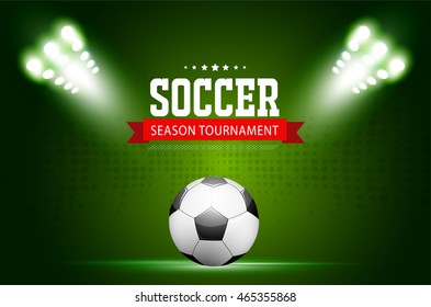 Soccer tournament modern sport vector design.