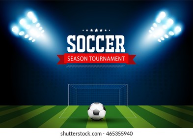 Soccer tournament modern sport vector design.