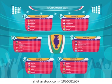 Soccer tournament. soccer playing field with strategy elements. set of infographic. Vector illustration. 