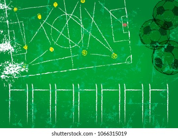 Soccer tournament playing schedule template,free copy space, vector 