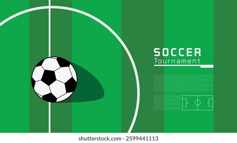 Soccer tournament poster, sports banner design template. event. football design. sport layout design