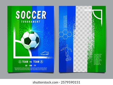 Soccer tournament, posterTemplate , Football Match , layout design