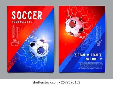 Soccer tournament, posterTemplate , Football Match , layout design