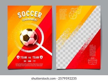 Soccer tournament, posterTemplate , Football Match , layout design