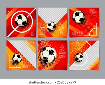 Soccer tournament, square Template , Football Match ,design vector,  soccer 