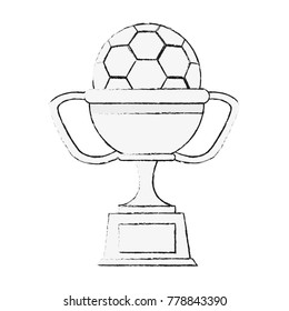 Soccer Trophy cup symbol
