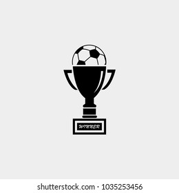 Soccer trophy in football