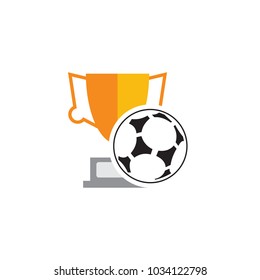 Soccer Trophy Logo Icon Design