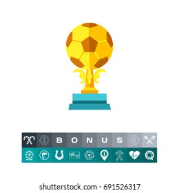 Soccer Trophy Vector Icon