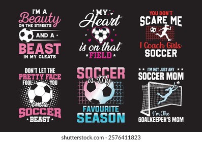 

Soccer T-Shirt Design bundle graphic for Soccer Lovers,