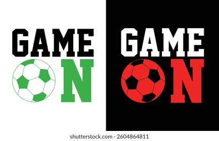 Soccer Tshirt Design, Sports Game Typography. Use for mugs, stickers, cards, etc.