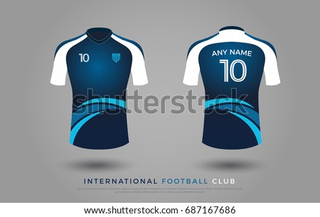 Download Soccer Tshirt Design Uniform Set Soccer Vector de stock ...