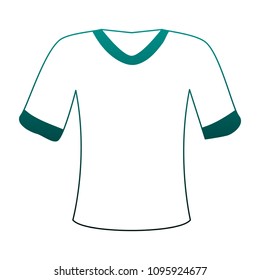 Soccer tshirt wear blue lines