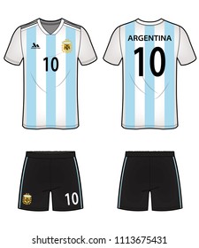 Soccer Uniform Design vector illustration flat sketches template