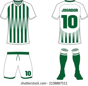 Uniforme de fútbol con cinco capas para elegir un modelo adecuado para su equipo.