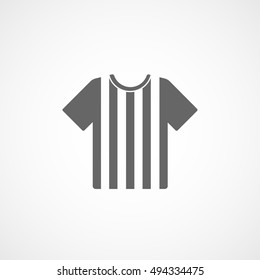 Soccer Uniform Flat Icon On White Background