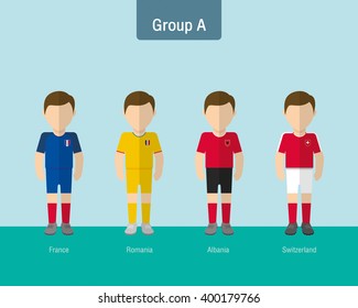 soccer uniform group A.
