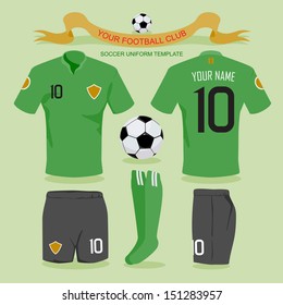 Soccer uniform template.