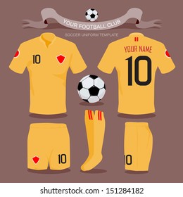 Soccer uniform template.