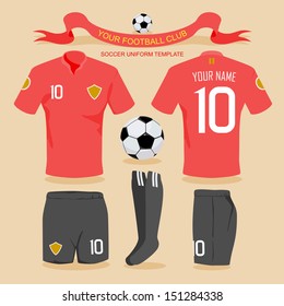 Soccer Uniform Template.