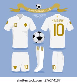 Soccer uniform template for your football club, illustration design.