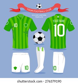 Soccer uniform template for your football club, illustration design.