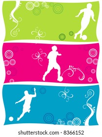 soccer vector composition
