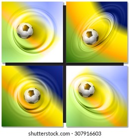 Soccer Vector Design. Abstract wave colorful background