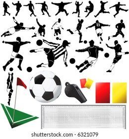 soccer vector and equipments (clothes detail)