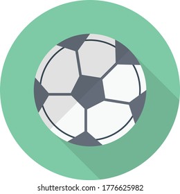 icono de color plano vectorial de fútbol