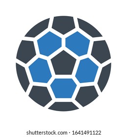 soccer vector glyph flat icon 