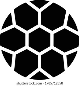 soccer vector glyph flat icon 