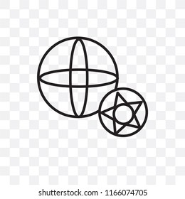 Soccer vector icon isolated on transparent background, Soccer logo concept