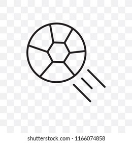 Soccer vector icon isolated on transparent background, Soccer logo concept