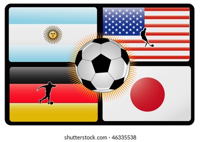 soccer vector illustration