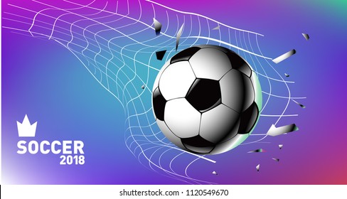 Soccer Vector Illustration Background Template Football Stock Vector ...