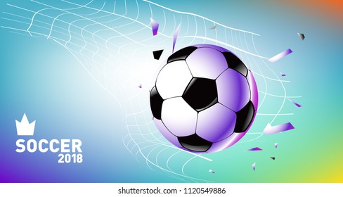 Soccer Vector Illustration Background Template Football Stock Vector 