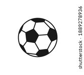 Soccer. Vector illustration of a ball. Isolated on a blank, editable background.