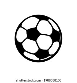 Soccer. Vector illustration of a ball. Isolated on a blank, editable background.