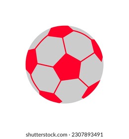 Soccer. Vector illustration of a ball. Isolated on white background.