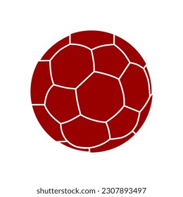 Soccer. Vector illustration of a ball. Isolated on white background.