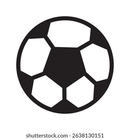 Soccer. Vector illustration of a ball. Isolated on a blank, editable background.