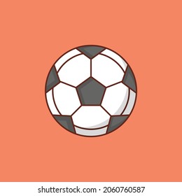 ilustración de soccer Vector en un fondo transparente. Símbolos de calidad premium. Icono de color plano de línea vectorial para el concepto y el diseño gráfico.