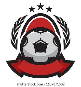 Soccer vector logo icon illustration
